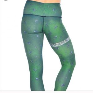Teeki Green and Blue Patterned Leggings